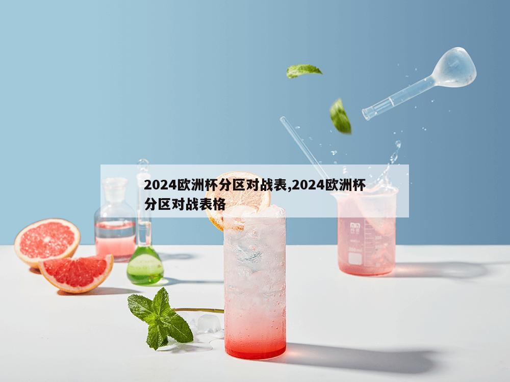 2024欧洲杯分区对战表,2024欧洲杯分区对战表格